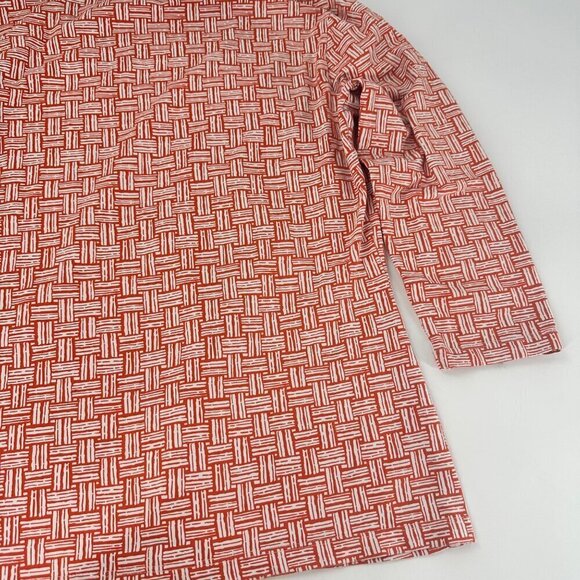 J. McLaughlin  Size Small Stretch Womens Long Sleeve V-Neck Tunic Top Red - Picture 5 of 11